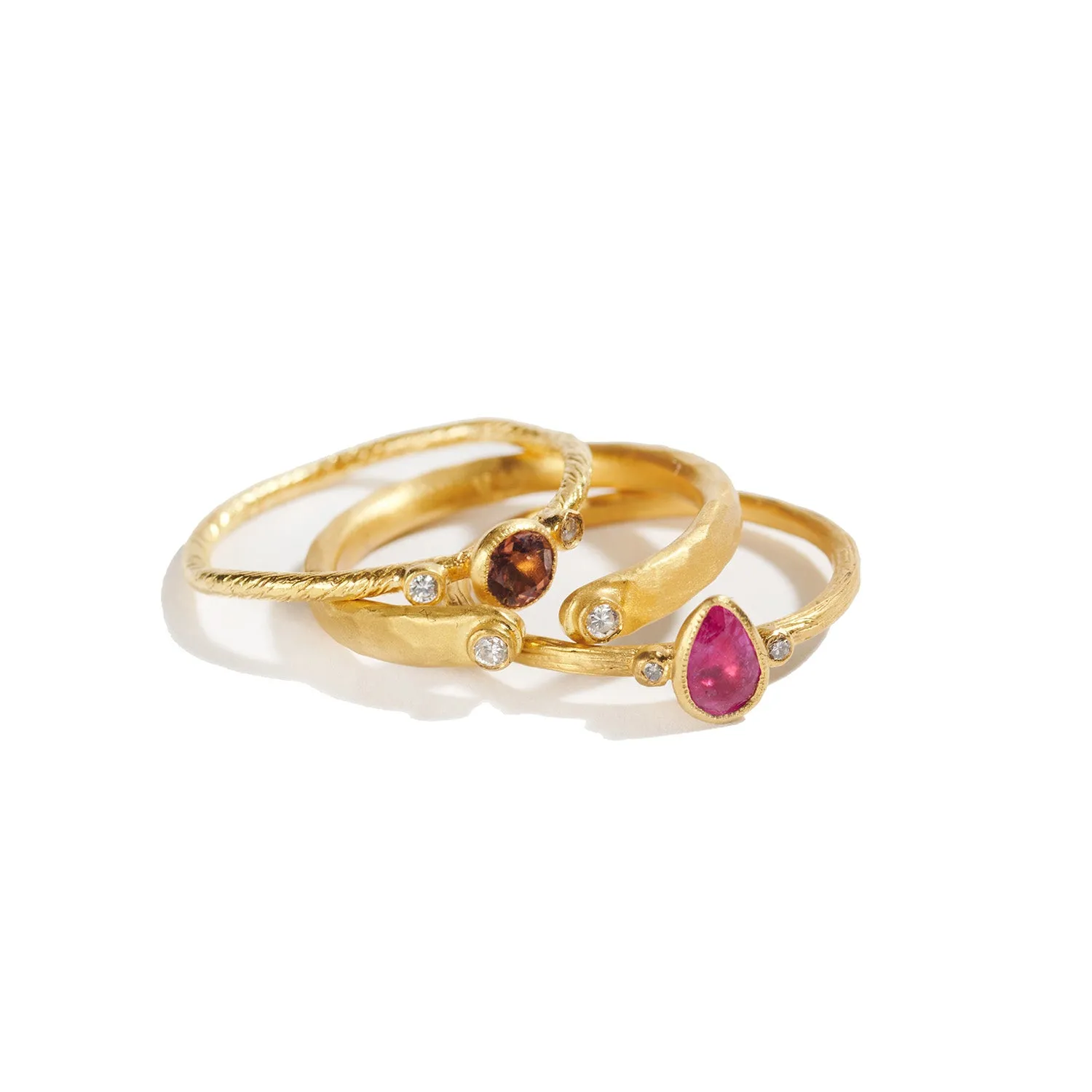 Pink Tourmaline and Diamond Ring