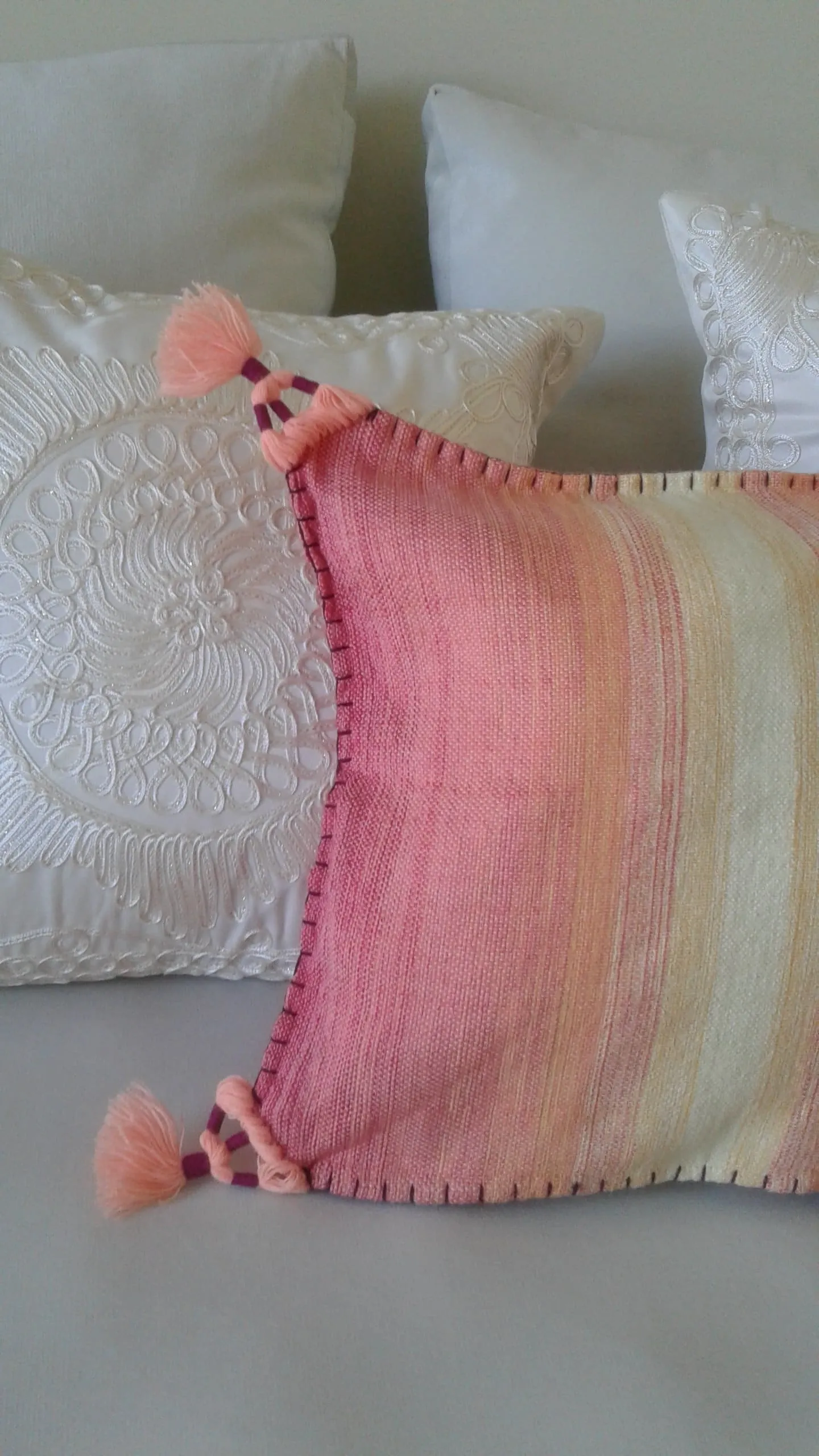 PomPom Cushion Cover | Chefchaouen - Pink