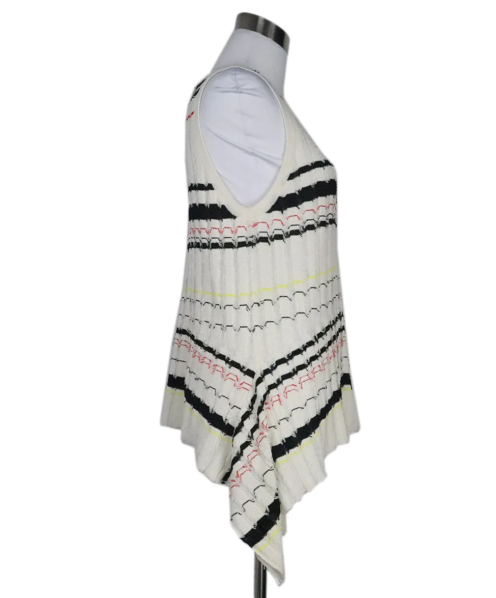 Proenza Schouler B&W Striped Knit Top sz 6