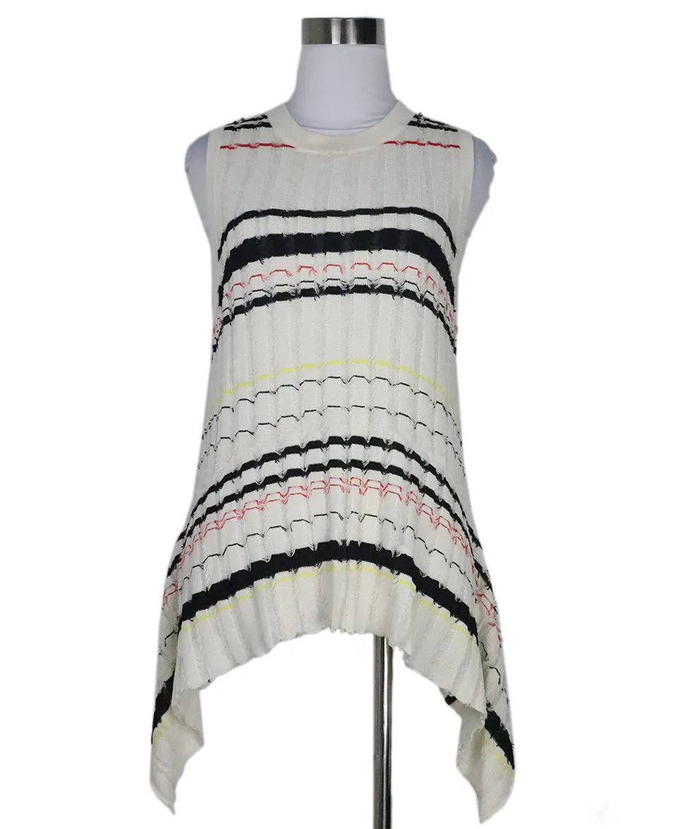 Proenza Schouler B&W Striped Knit Top sz 6