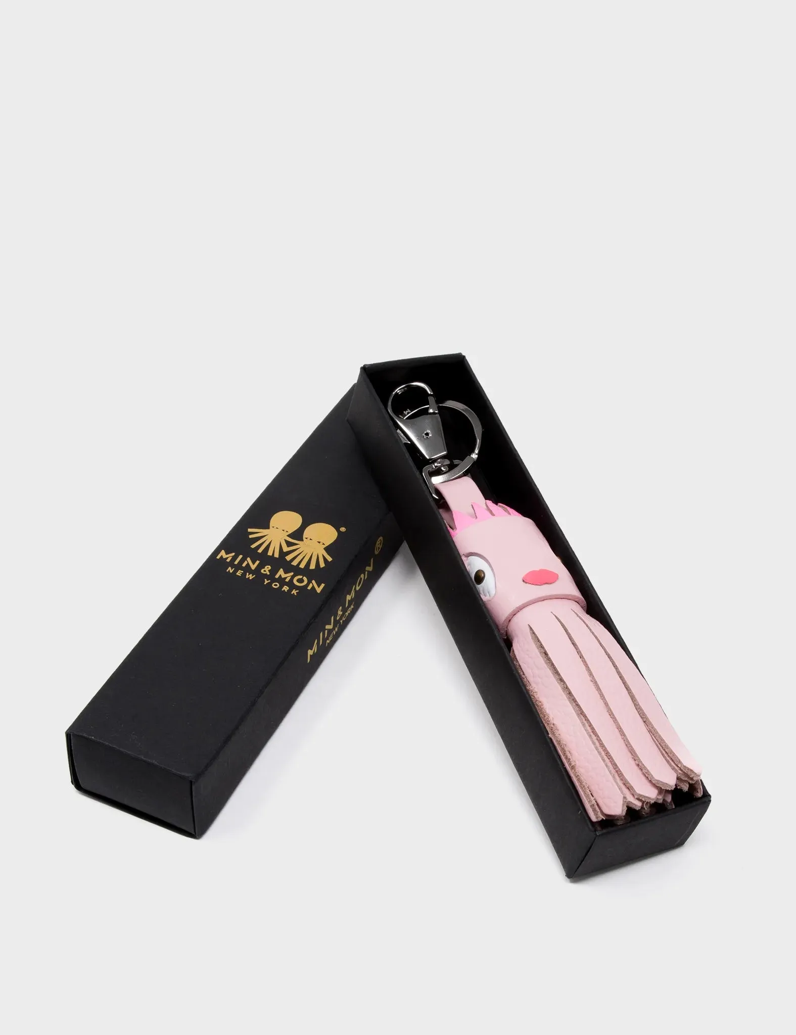 Queen Callie Marie Charm - Parfait Pink Leather Keychain