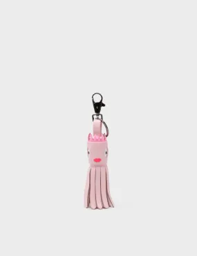 Queen Callie Marie Charm - Parfait Pink Leather Keychain