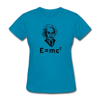 "Albert Einstein: E=mc²" - Women's T-Shirt