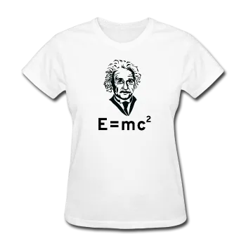 "Albert Einstein: E=mc²" - Women's T-Shirt