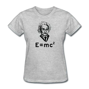 "Albert Einstein: E=mc²" - Women's T-Shirt