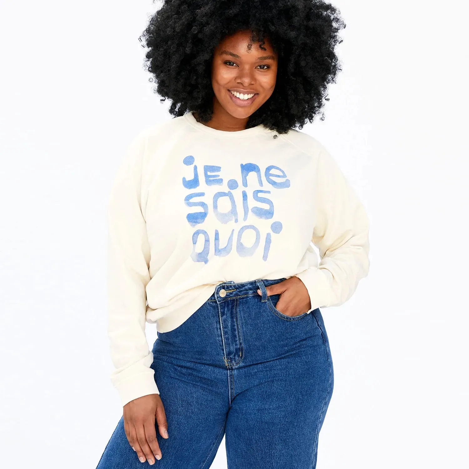 "Je Ne Sais Quoi" Sweatshirt (Cream)