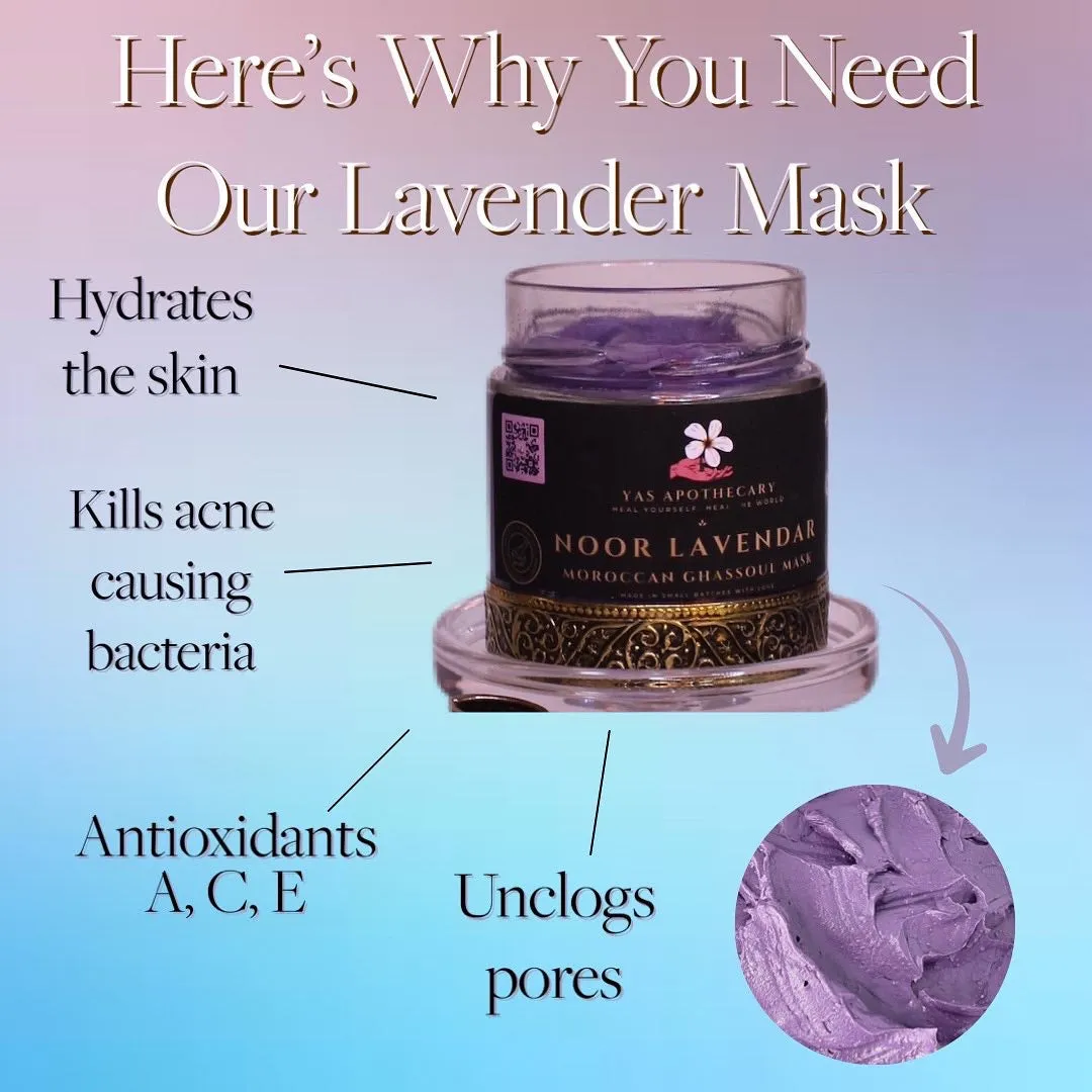 Relaxing Noor Lavender Ghassoul Mask