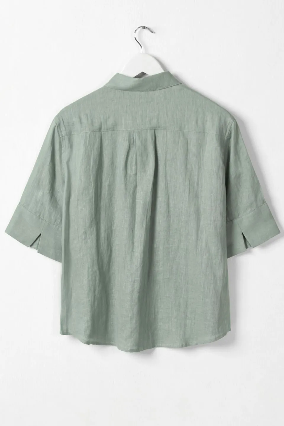 Remarkable SS Soft Linen Sea Green Shirt