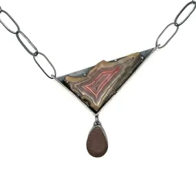 Rock and Lace Agate Necklace