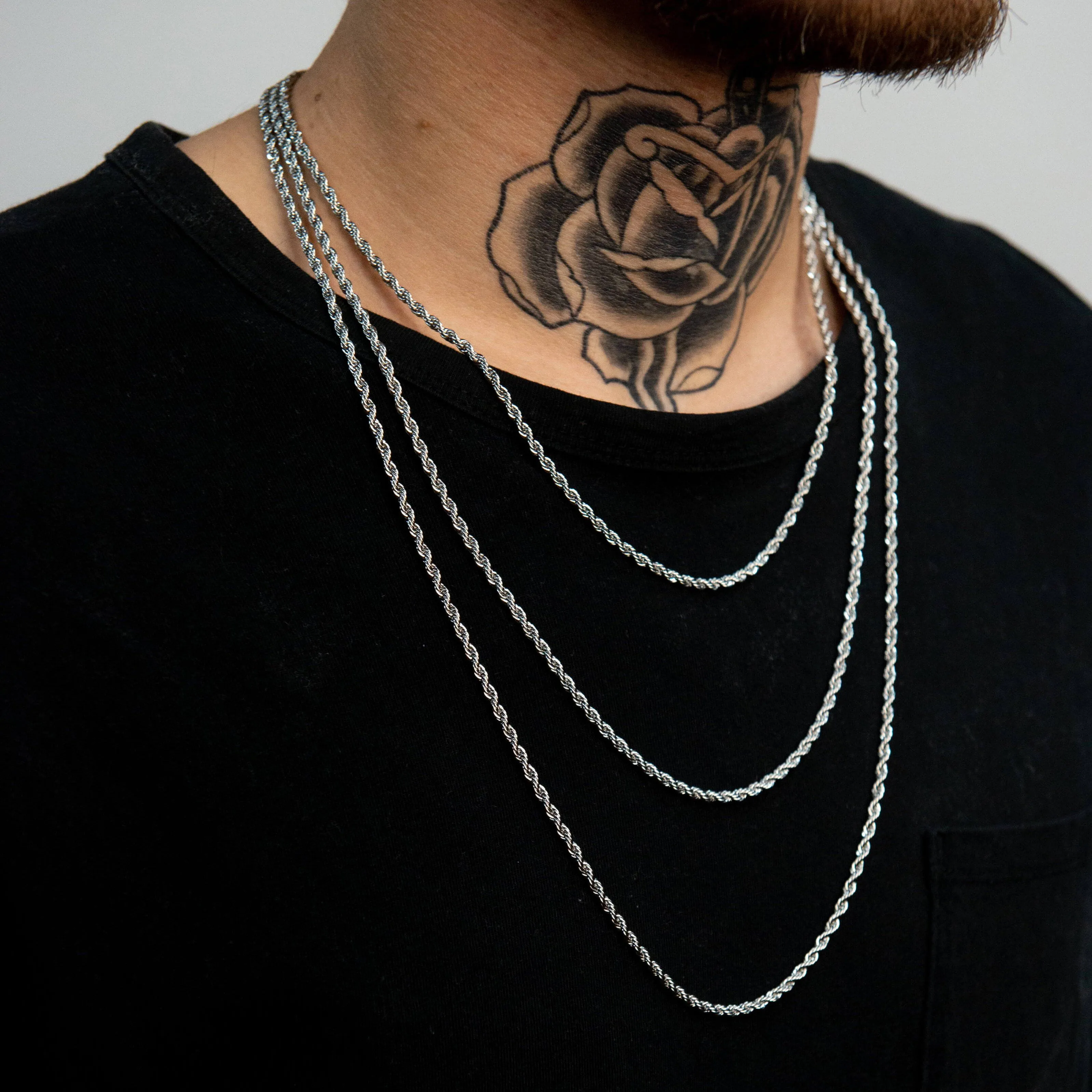 Rope Chain - White Gold