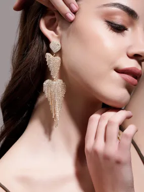 Rubans Voguish Glamourous Gilded Cascade Earrings