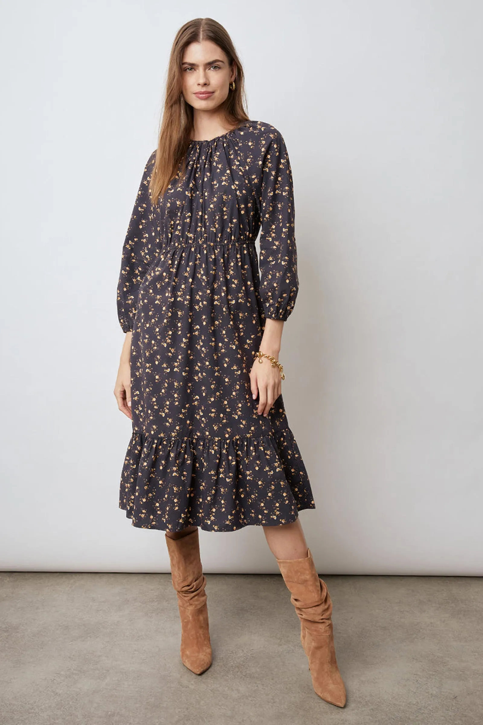 Sal Floral-Print Cotton Dress