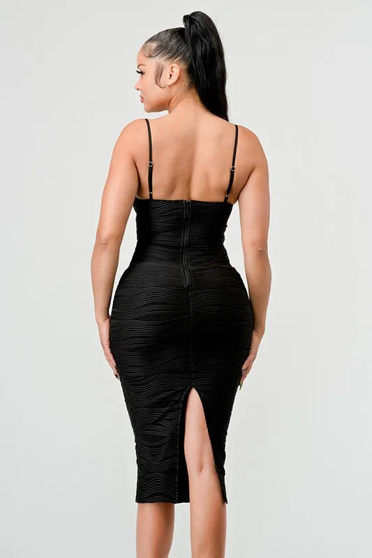 Selena Jaguard Dress (Black)