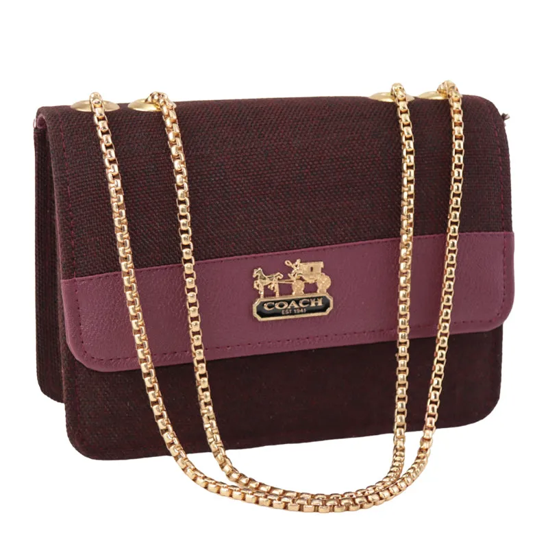 Stylish crossbody Purse with Gold Chain