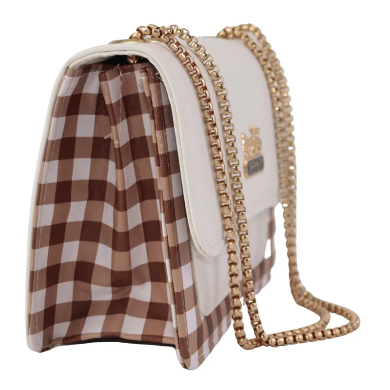 Stylish crossbody Purse with Gold Chain