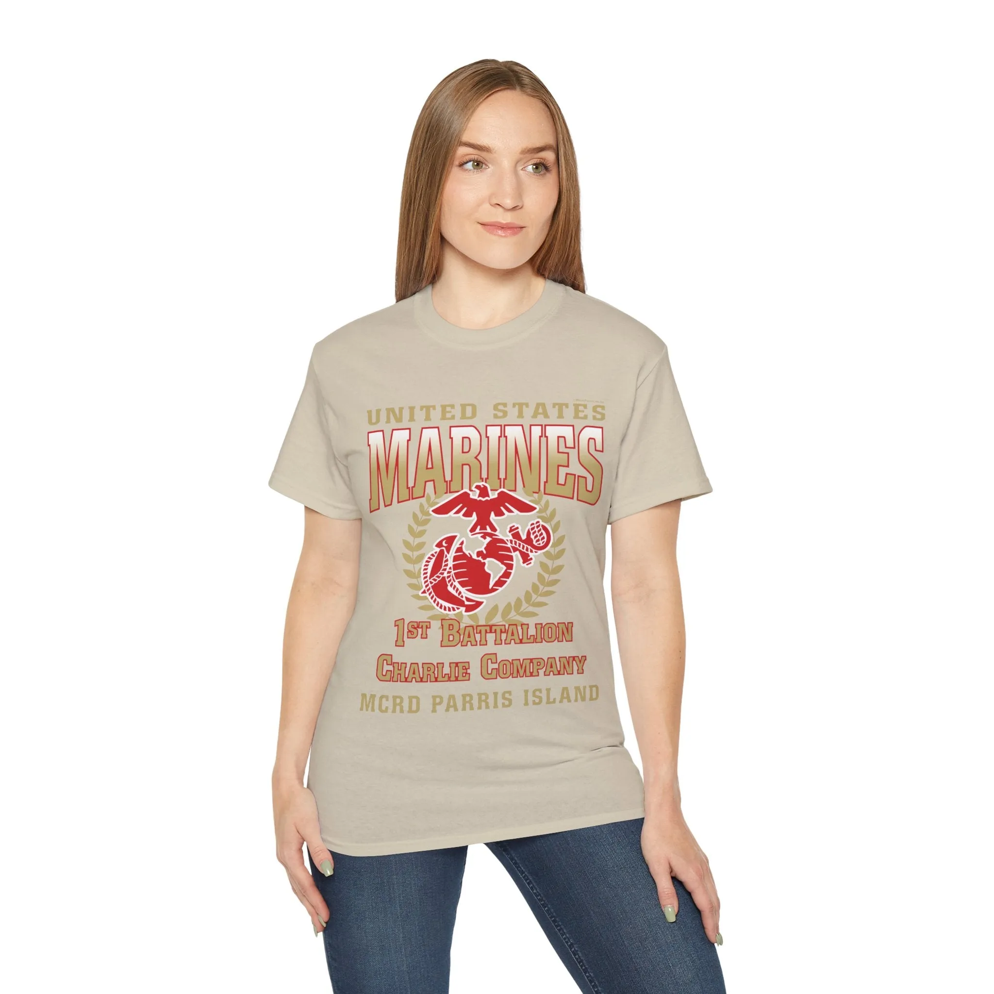 T-Shirt: Charlie Co. MCRD Parris Island (EGA   Back Proud Family)