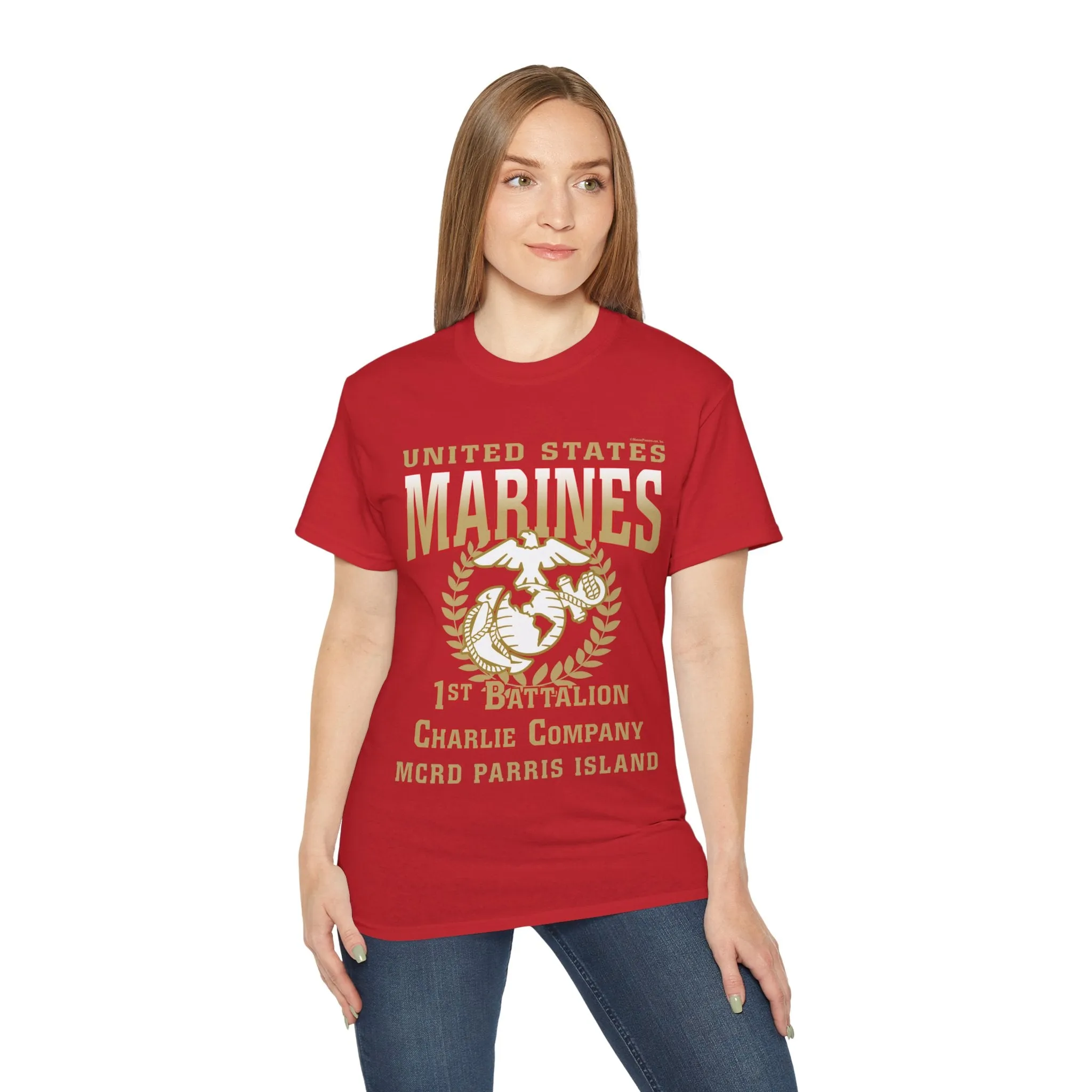 T-Shirt: Charlie Co. MCRD Parris Island (EGA   Back Proud Family)