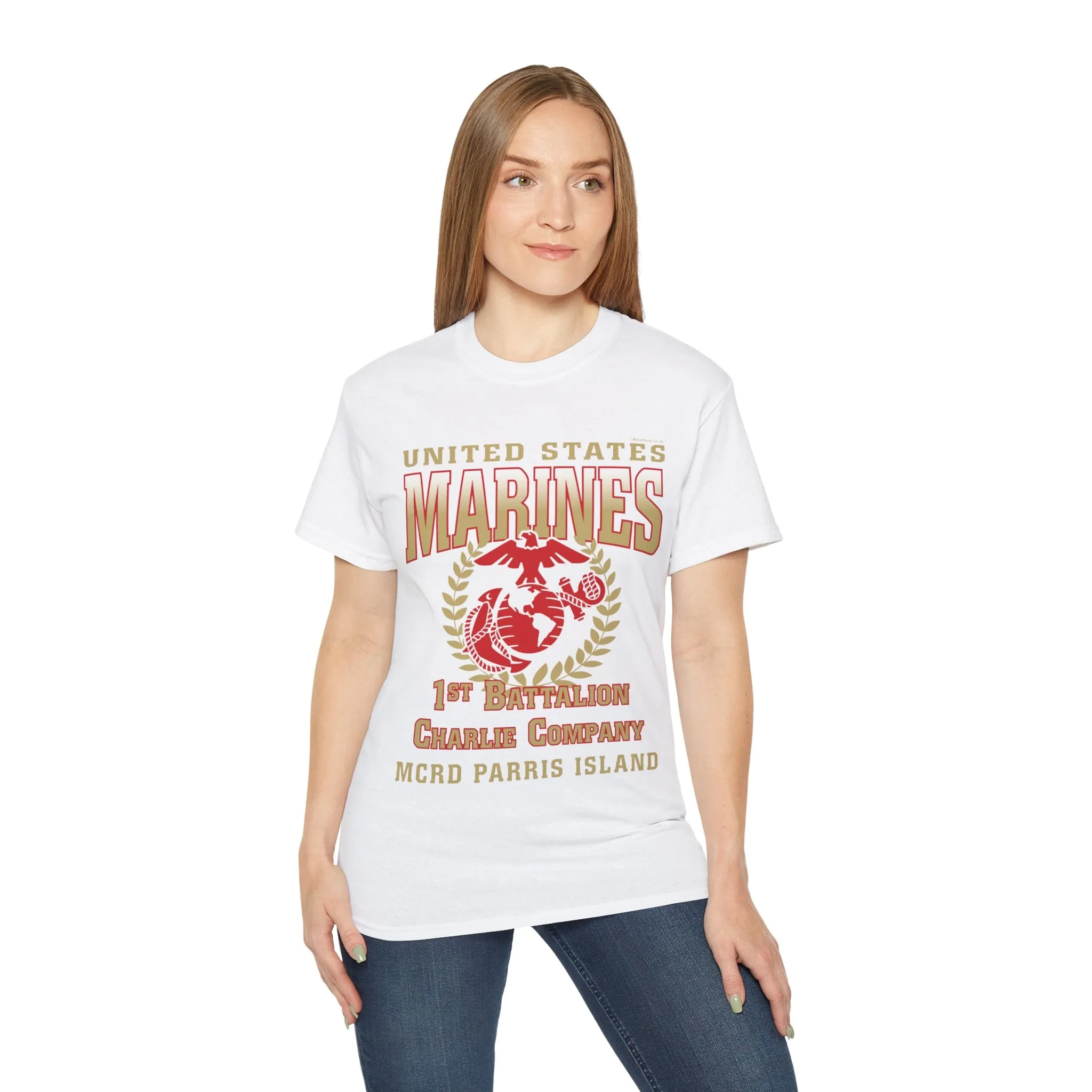 T-Shirt: Charlie Co. MCRD Parris Island (EGA   Back Proud Family)