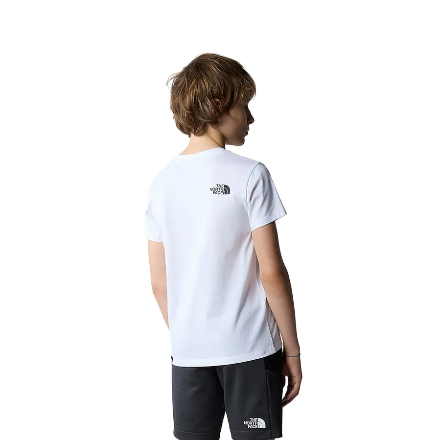 The North Face Easy NF0A87T6XOY boy's short sleeve t-shirt white