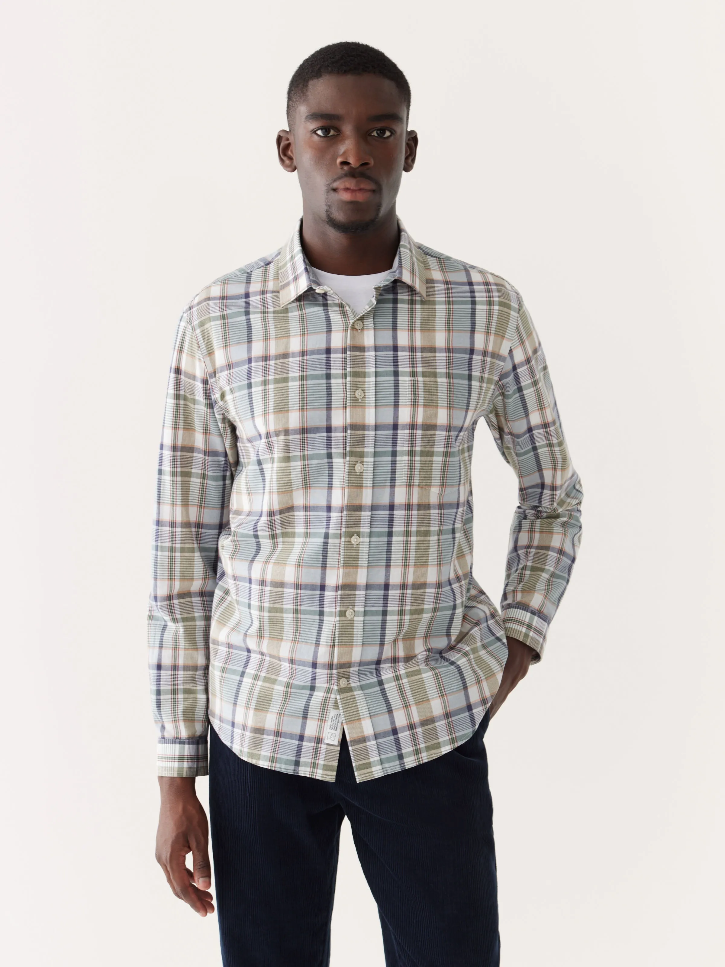 The Plaid Poplin Shirt in Evergreen