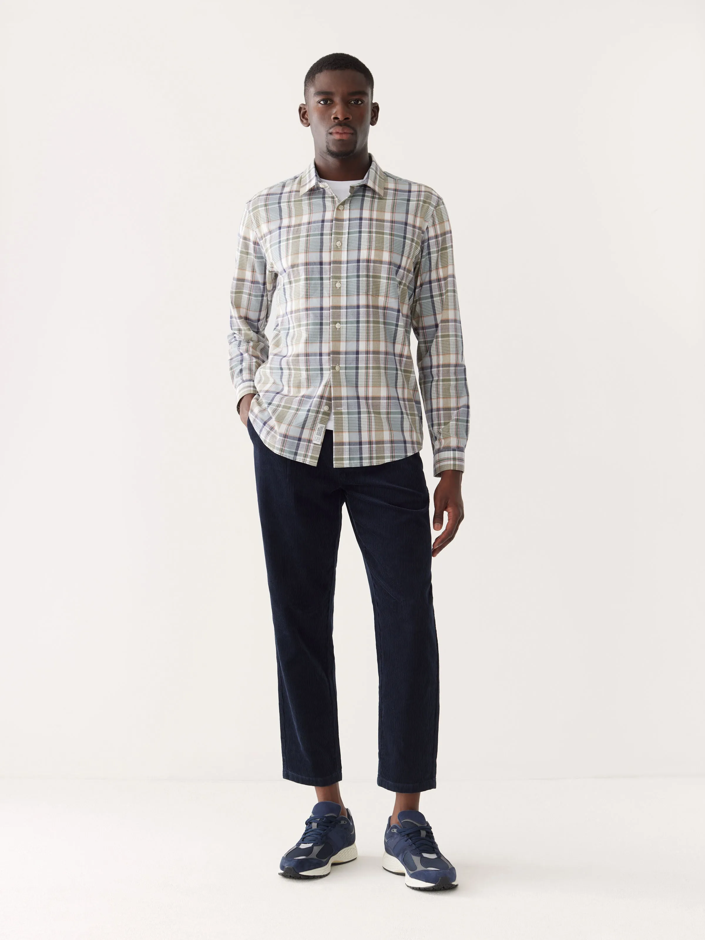 The Plaid Poplin Shirt in Evergreen