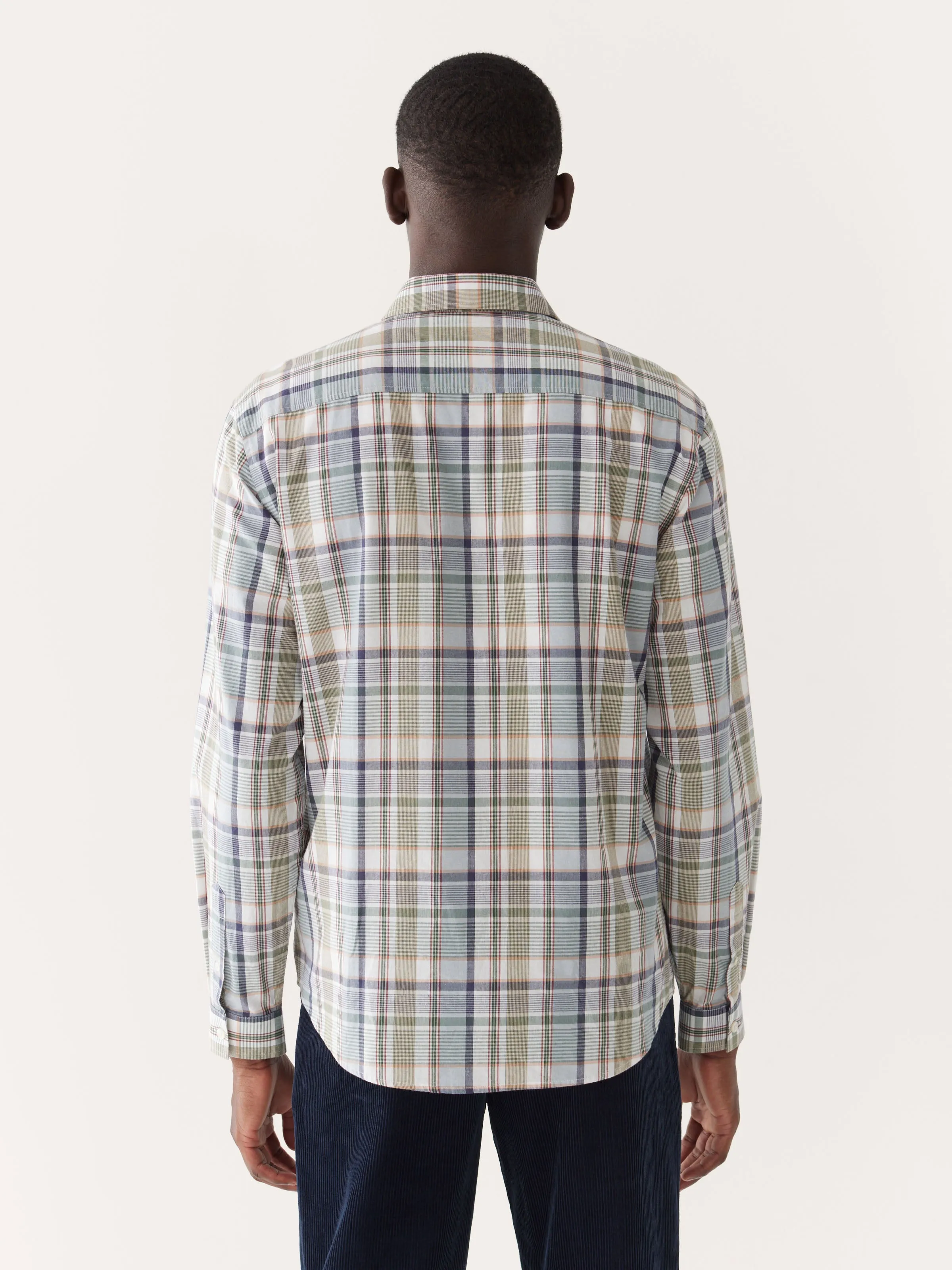 The Plaid Poplin Shirt in Evergreen