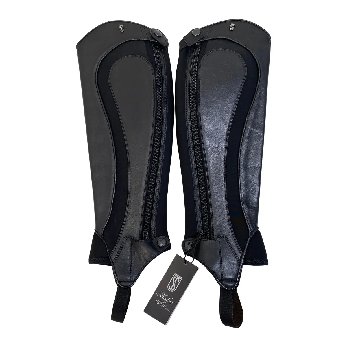 Tredstep 'Medici Air' Half Chaps in Black - Calf 14 Height 18 (Full/Tall)