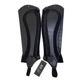 Tredstep 'Medici Air' Half Chaps in Black - Calf 14 Height 18 (Full/Tall)