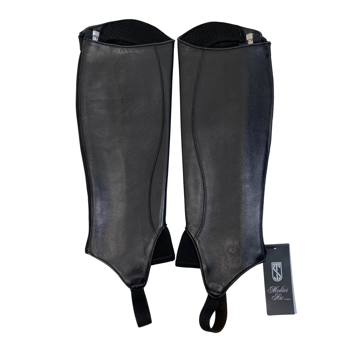 Tredstep 'Medici Air' Half Chaps in Black - Calf 14 Height 18 (Full/Tall)