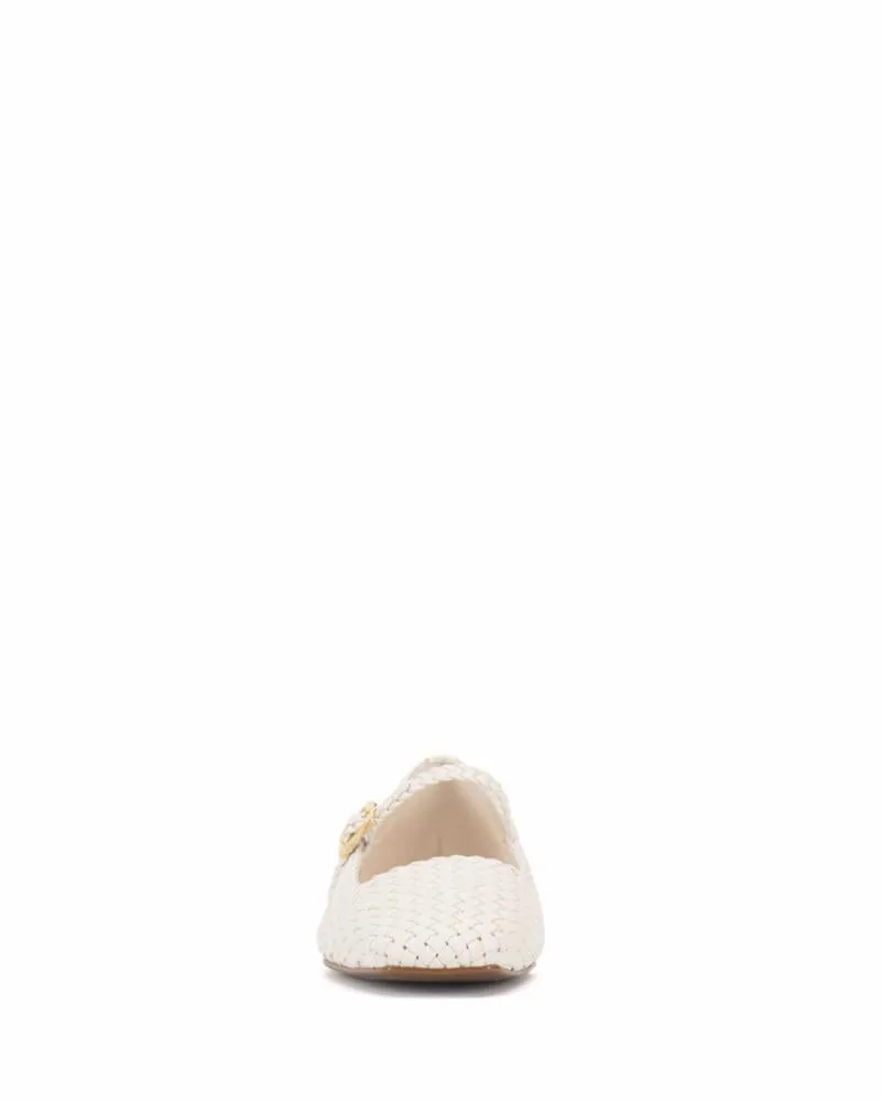 Vince Camuto VINLEY COCONUT CREAM/WOVEN NAPPA PU