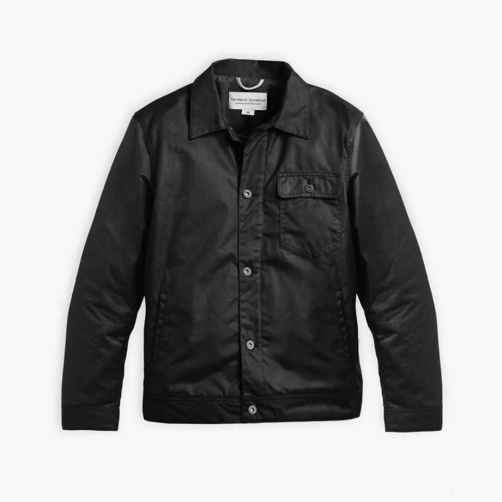 Waxed Canvas Field Jacket | Black