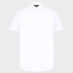 White Cotton Twill T-Shirt