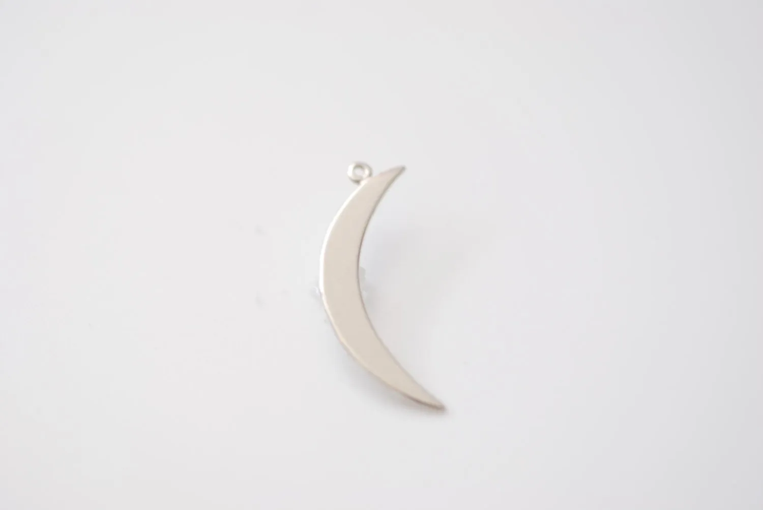 Wholesale Gold or Sterling Silver Crescent Moon Charm Pendant- Gold Half moon charm pendant,Gold Crescent Moon, Gold Tusk Charm, Silver Moon Charm