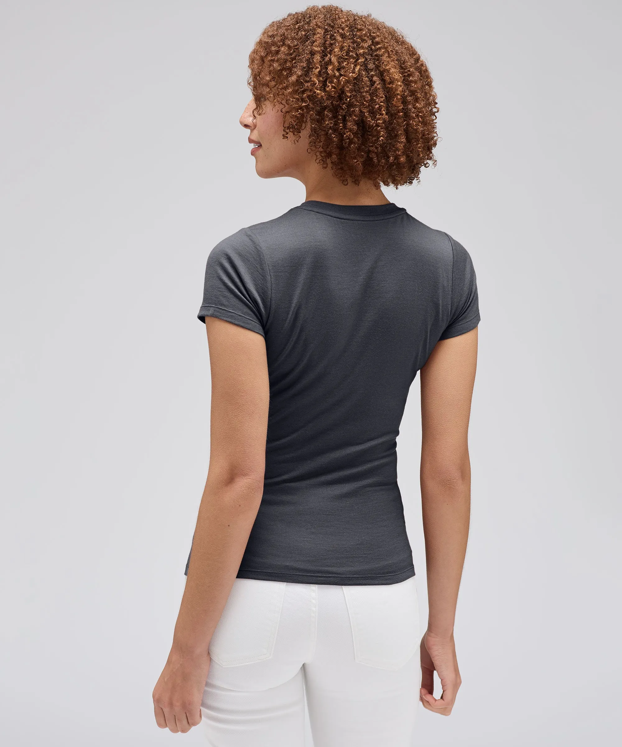 Women's Slim Merino Crew Neck T-Shirt