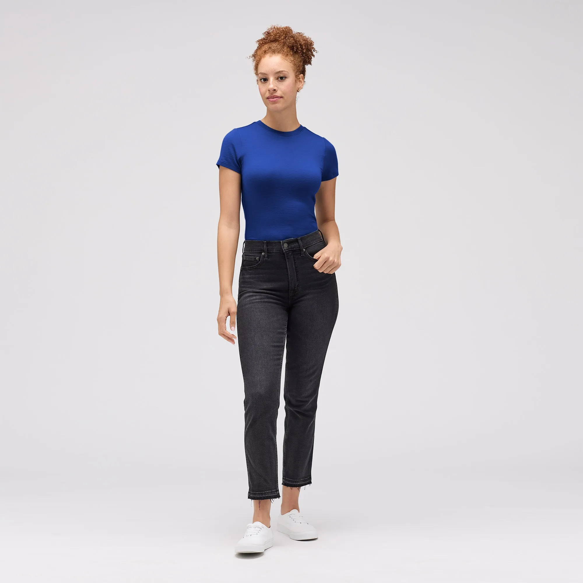 Women's Slim Merino Crew Neck T-Shirt