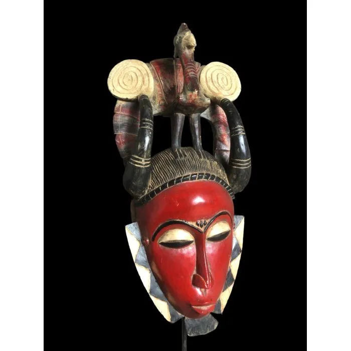 Yaure Mask with Rooster, Cte d'Ivoire #912