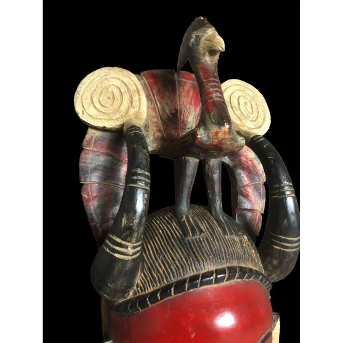 Yaure Mask with Rooster, Cte d'Ivoire #912