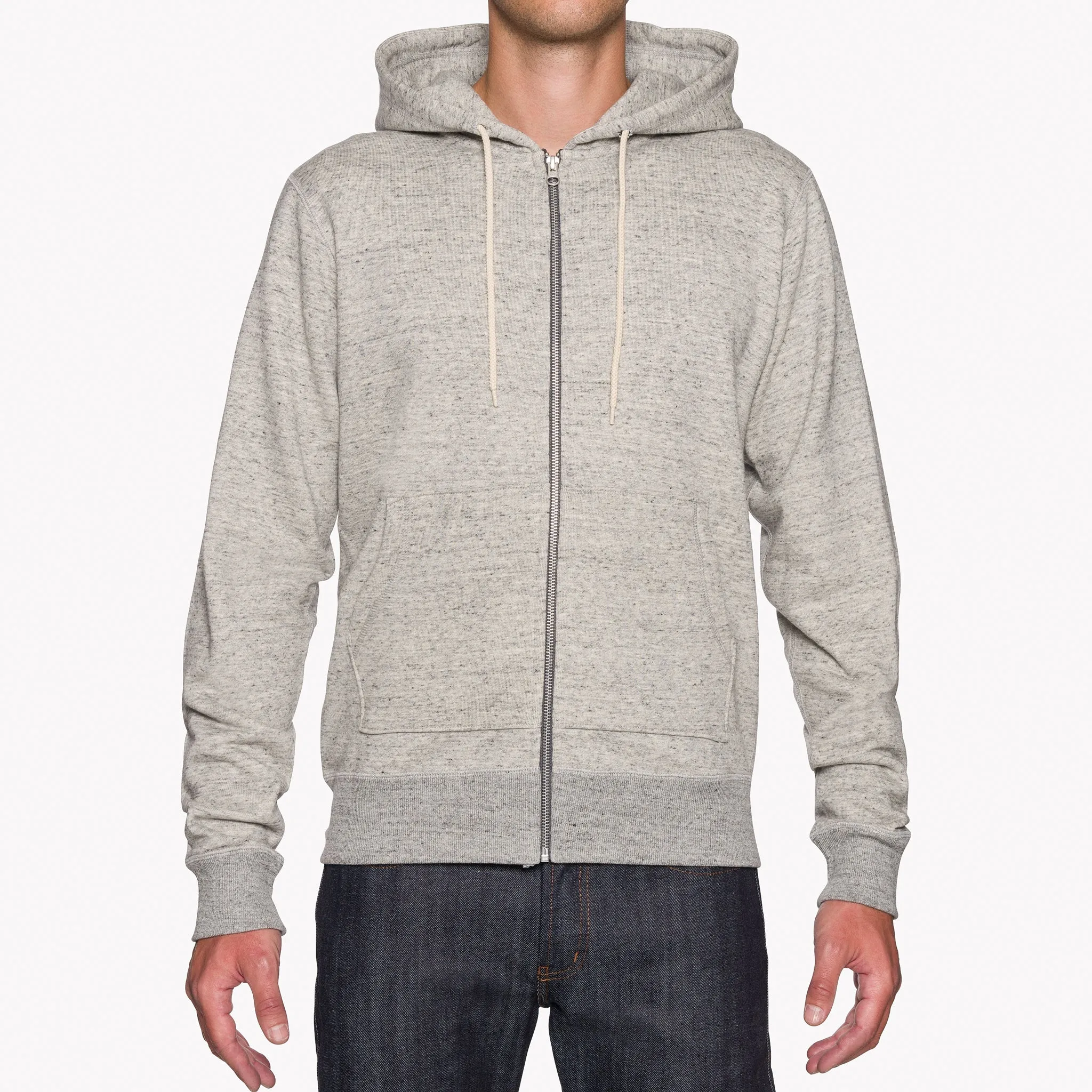 Zip Hoodie - Heavyweight Terry - Grey